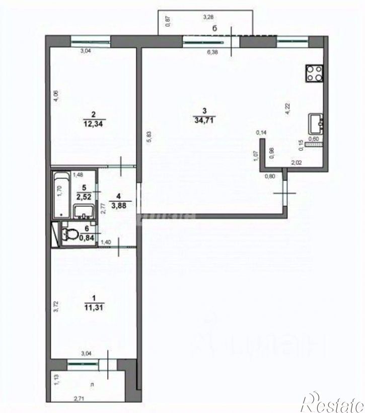3-комн квартира ул Корунковой, 7,  д. 7