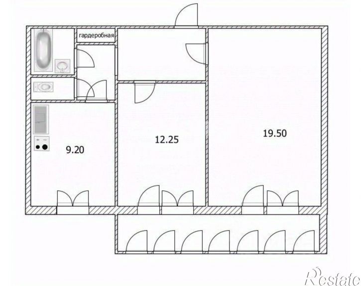 2-комн квартира ул Рябикова, 83,  д. 83