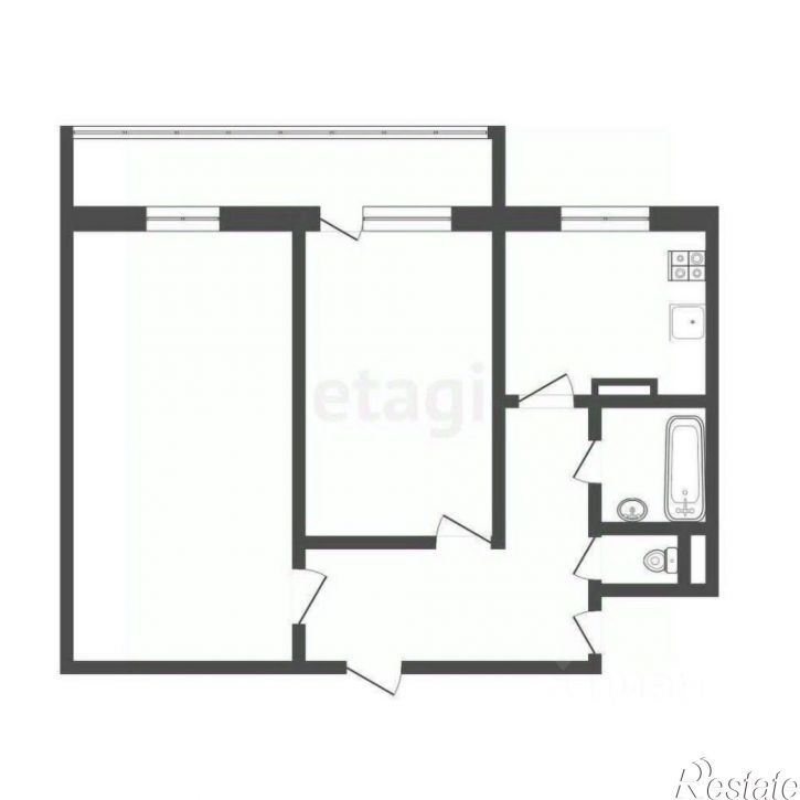 2-комн квартира ул Рябикова, 7А,  д. 7А