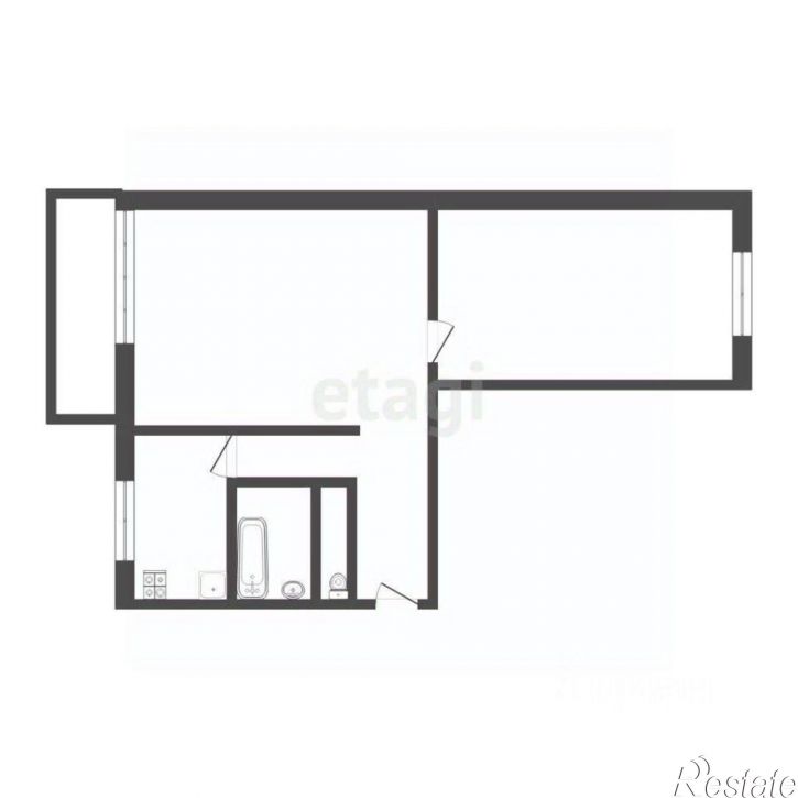 2-комн квартира ул Хрустальная, 33,  д. 33