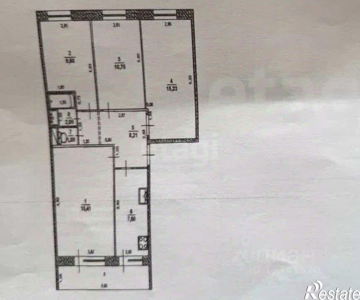 4-комн квартира ул Пожарского, 6,  д. 6