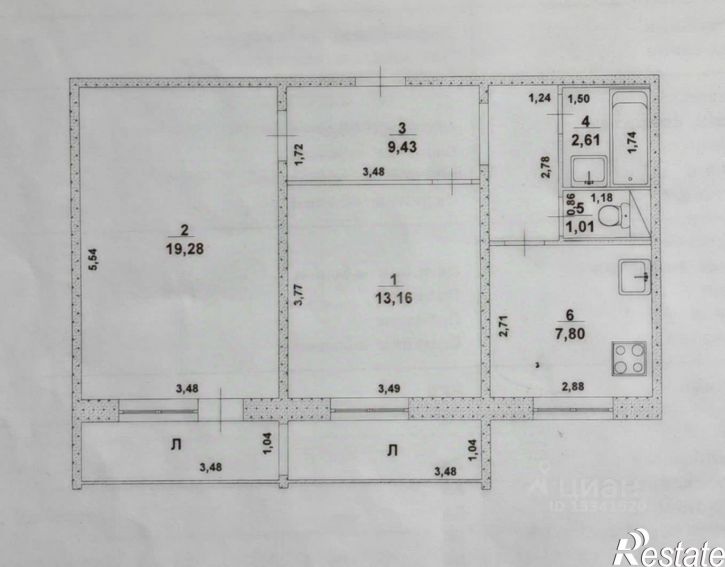 2-комн квартира ул Радищева, 126,  д. 126