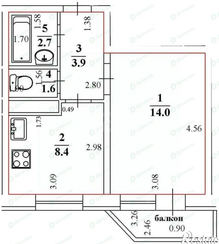 1-комн квартира ул Автомобилистов, 7А,  д. 7А