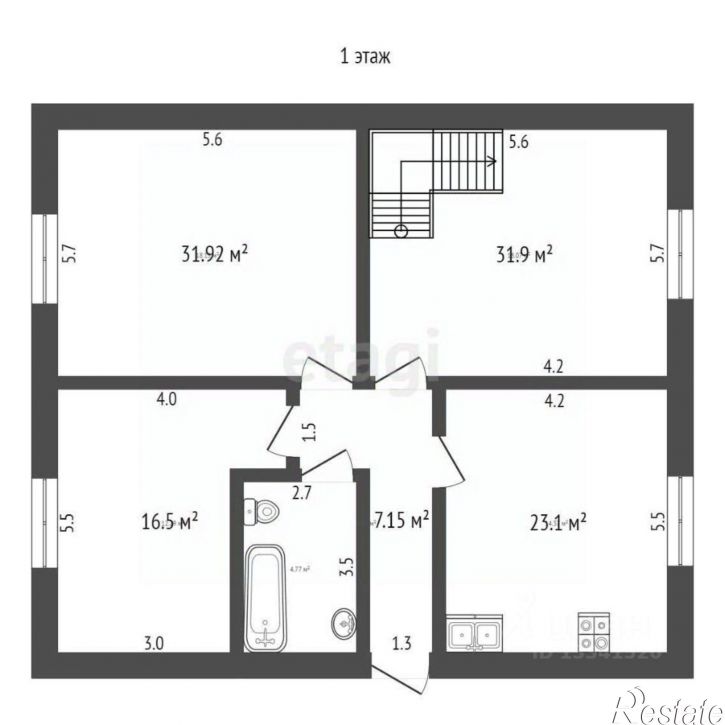 5-комн квартира ул Олега Кошевого, 39,  д. 39