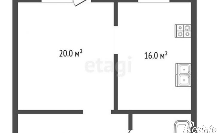1-комн квартира ул Терешковой, 6Б,  д. 6Б