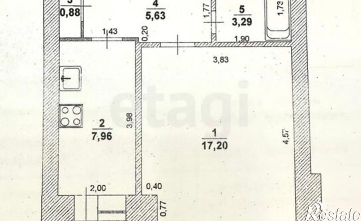 1-комн квартира пр-кт Нариманова, 83,  д. 83