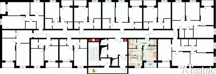 1-комн квартира в новом доме пр-кт Нариманова, 75Б,  д. 75Б