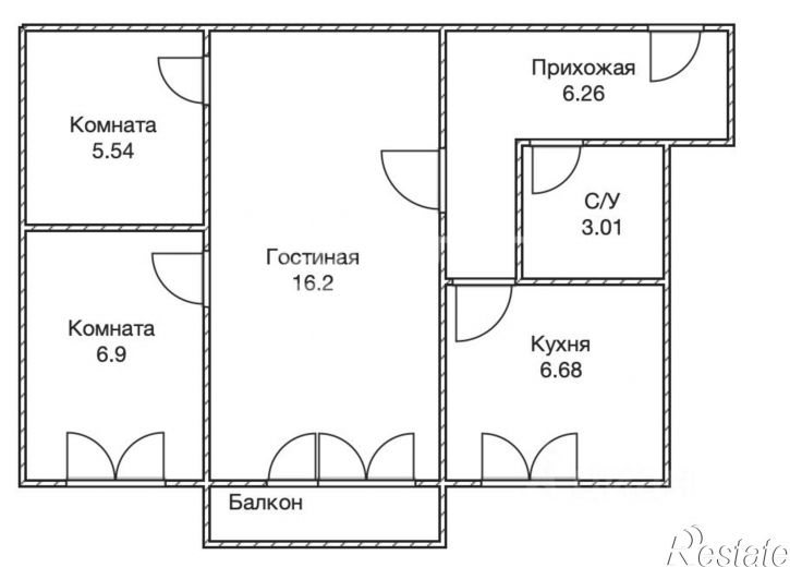 2-комн квартира пр-кт Нариманова, 53,  д. 53