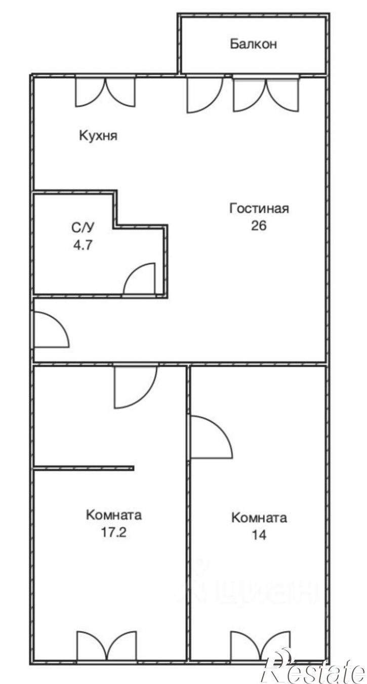 3-комн квартира ул Можайского, 14,  д. 14