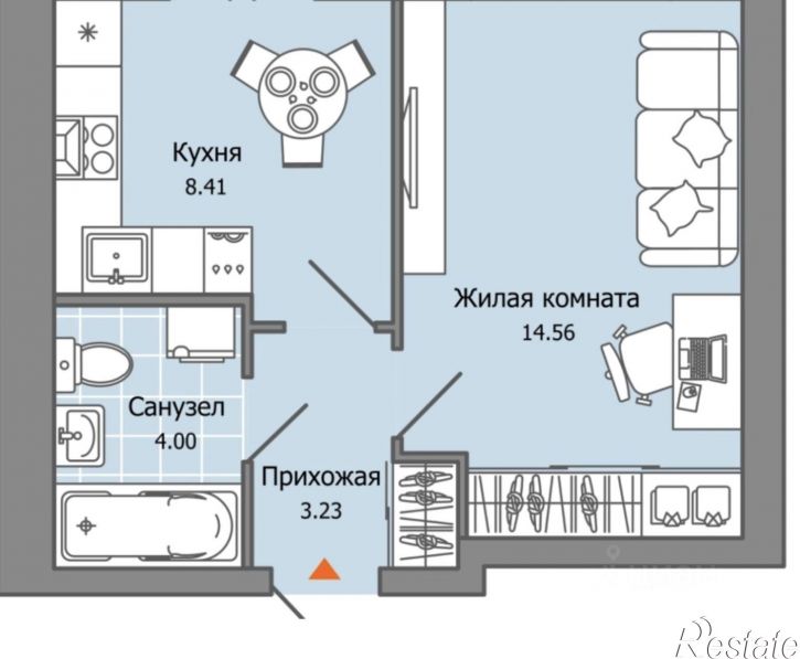 1-комн квартира ул Героя Российской Федерации Колпакова А.В., 7,  д. 7
