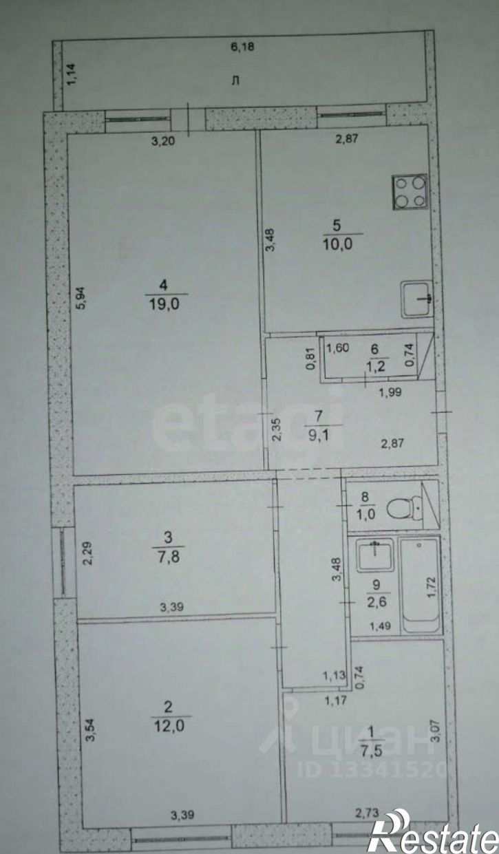 4-комн квартира ул Корунковой, 19,  д. 19