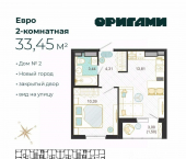 1-комн, 33 кв м, этаж 10/14 пр-кт Врача Сурова, 2А 1