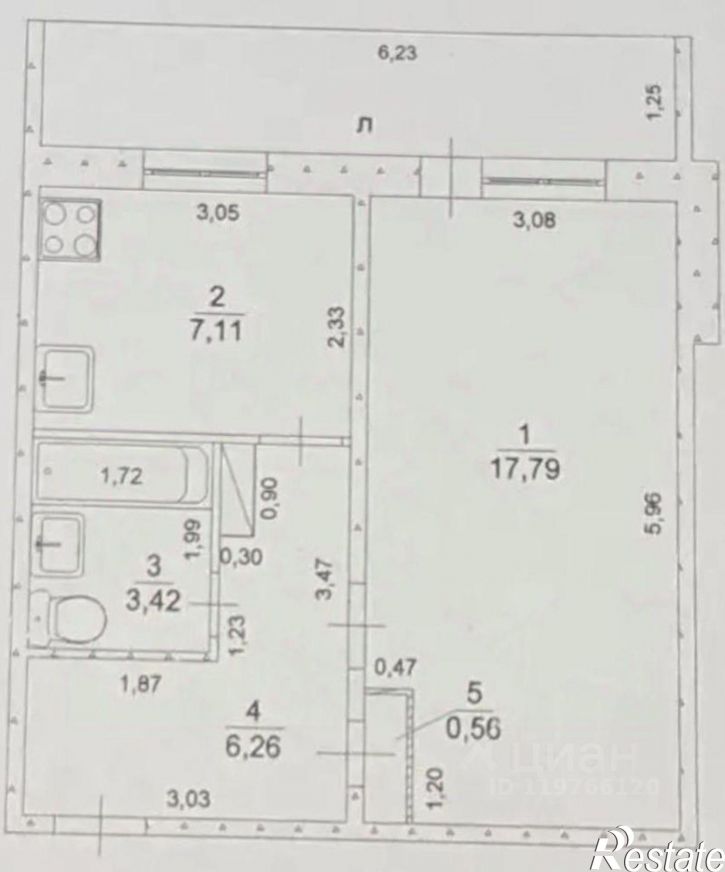 1-комн квартира ул Рябикова, 114,  д. 114
