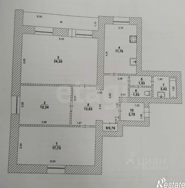 3-комн квартира ул Карла Либкнехта, 21,  д. 21