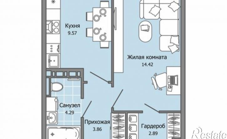 1-комн квартира ул Героя Российской Федерации Колпакова А.В., 7,  д. 7