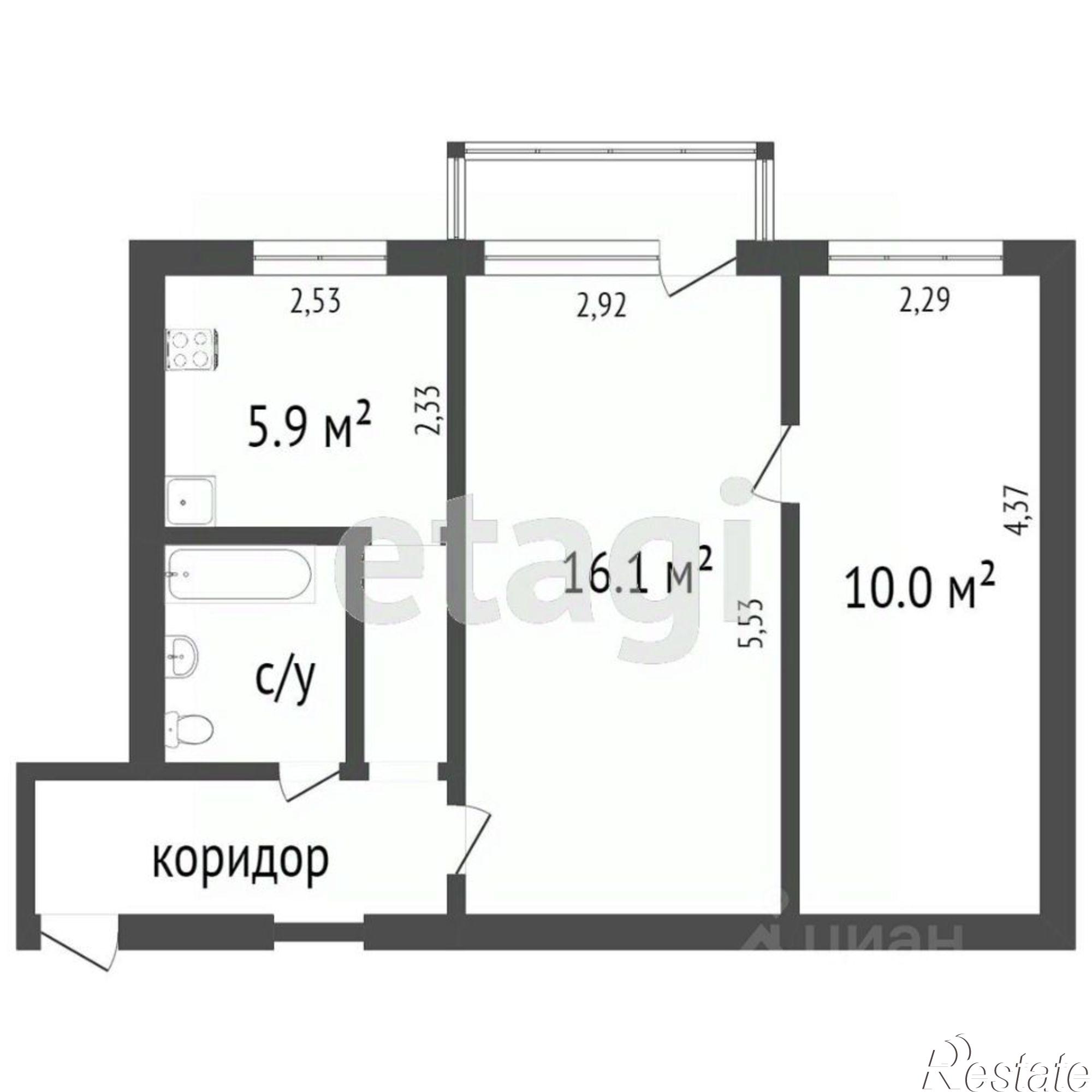 Купить квартиру за 2 600 000 рублей на ул Горького, 9