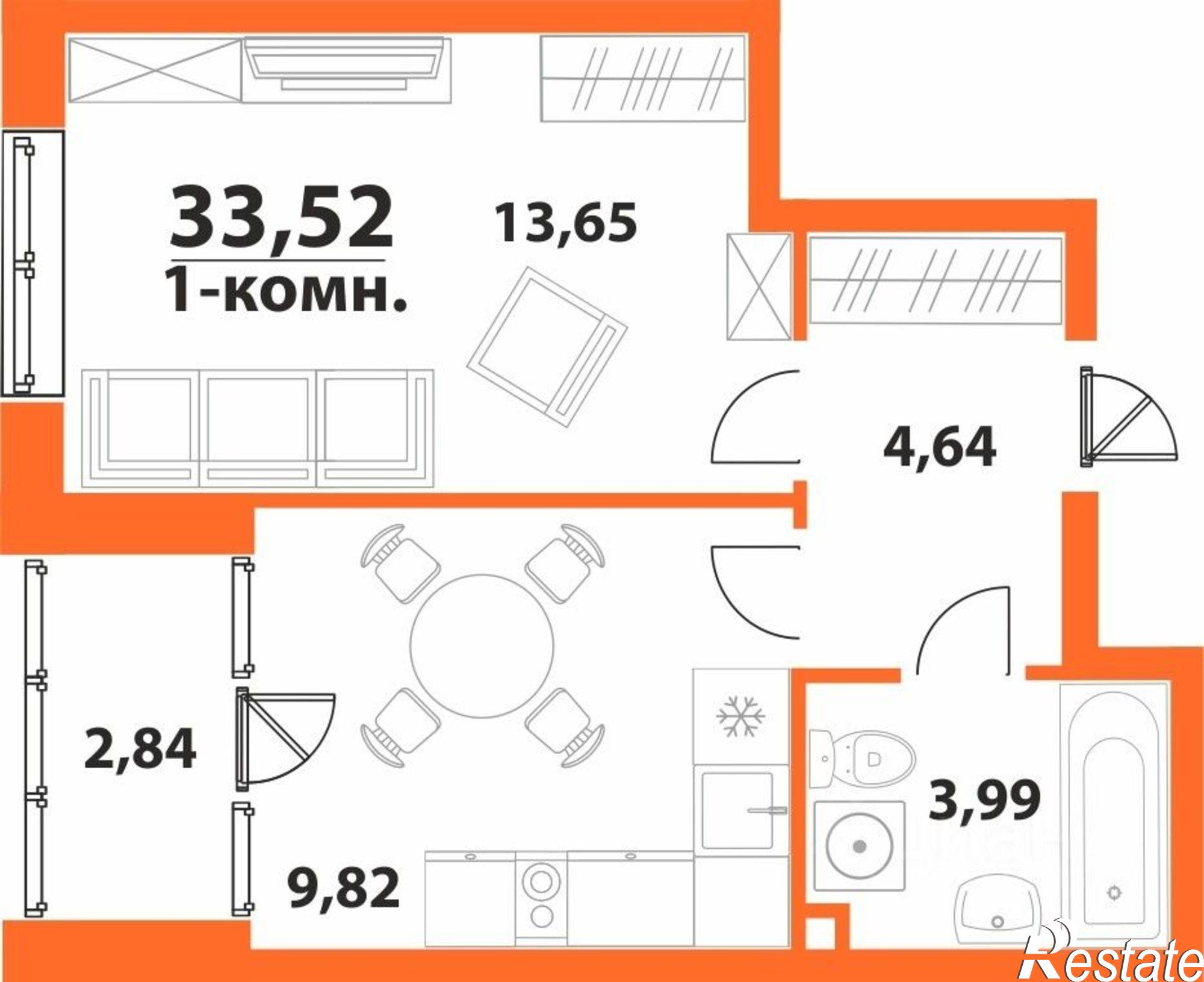 Купить квартиру за 5 653 150 рублей на улица Аблукова, 28