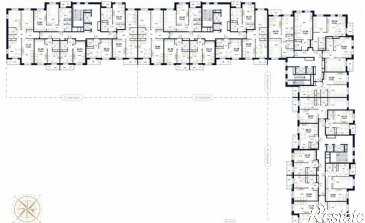 2-комн квартира в новом доме микрорайон Новый Город, 17-й квартал, ЖК Атмосфера, 5
