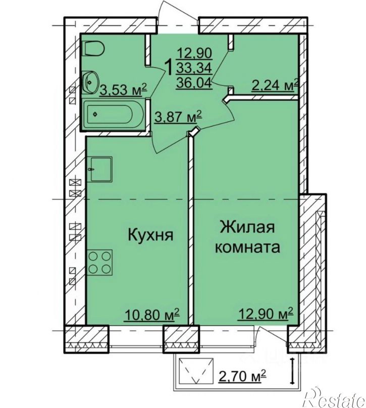 1-комн квартира Ульяновск г., Ленинский