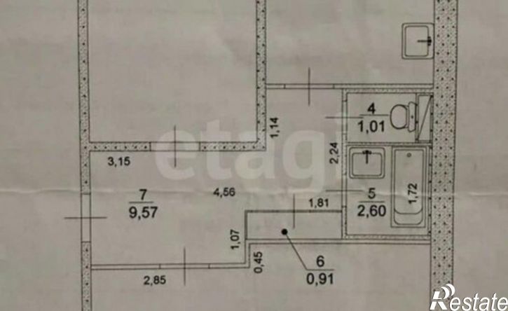 2-комн квартира ул Розы Люксембург, 36А,  д. 36А