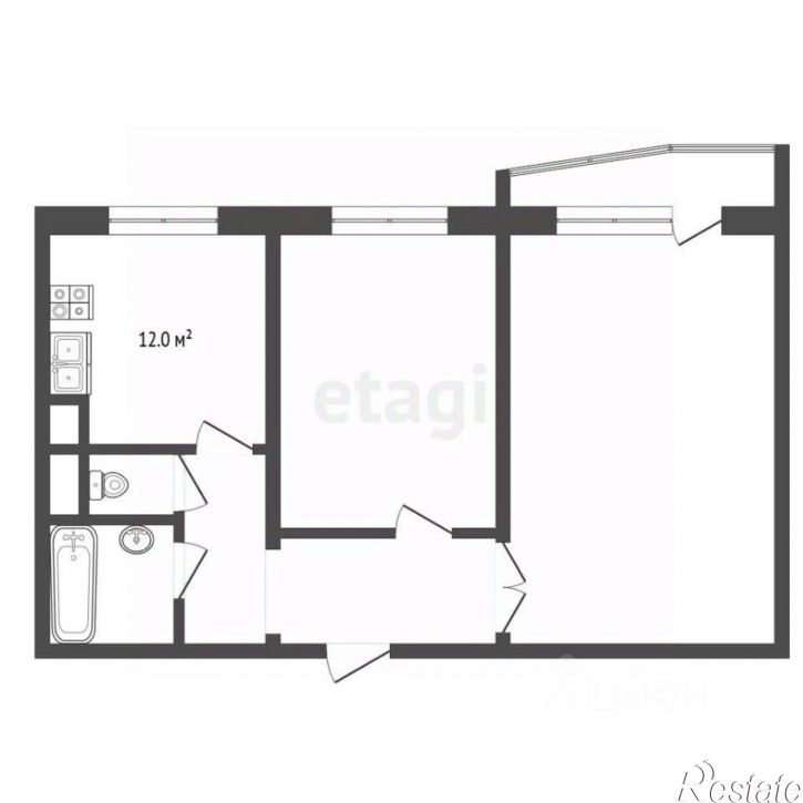 2-комн квартира ул Жиркевича, 3,  д. 3