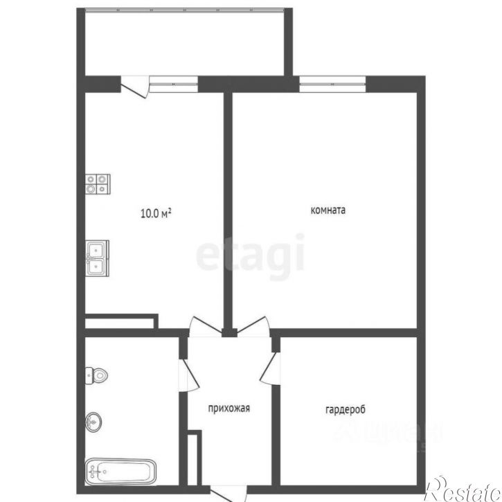 1-комн квартира пр-кт Нариманова, 83,  д. 83