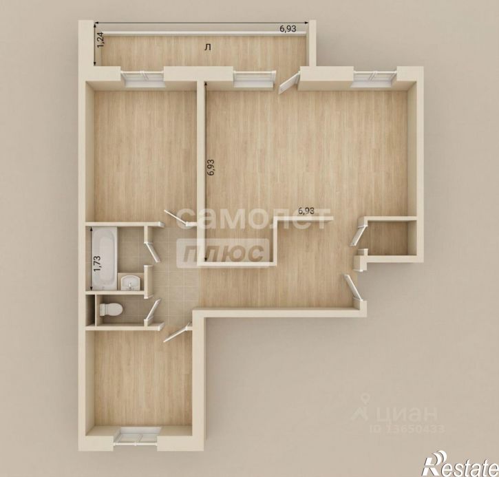 3-комн квартира пр-кт Туполева, 10,  д. 10