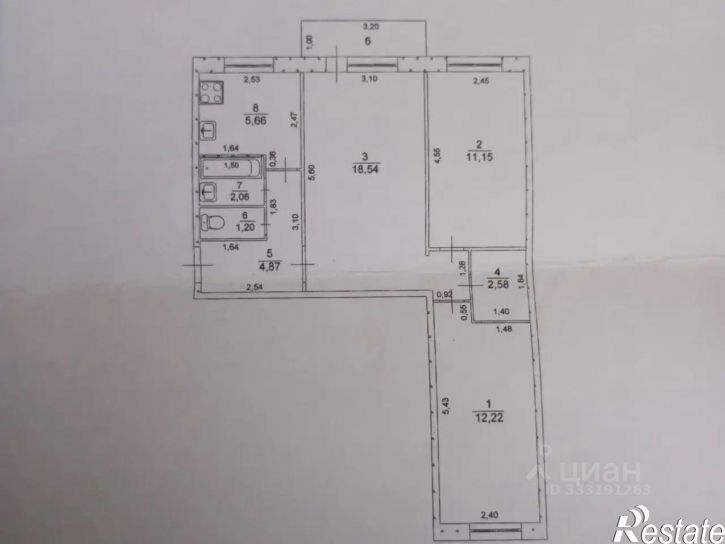3-комн квартира ул Станкостроителей, 19,  д. 19