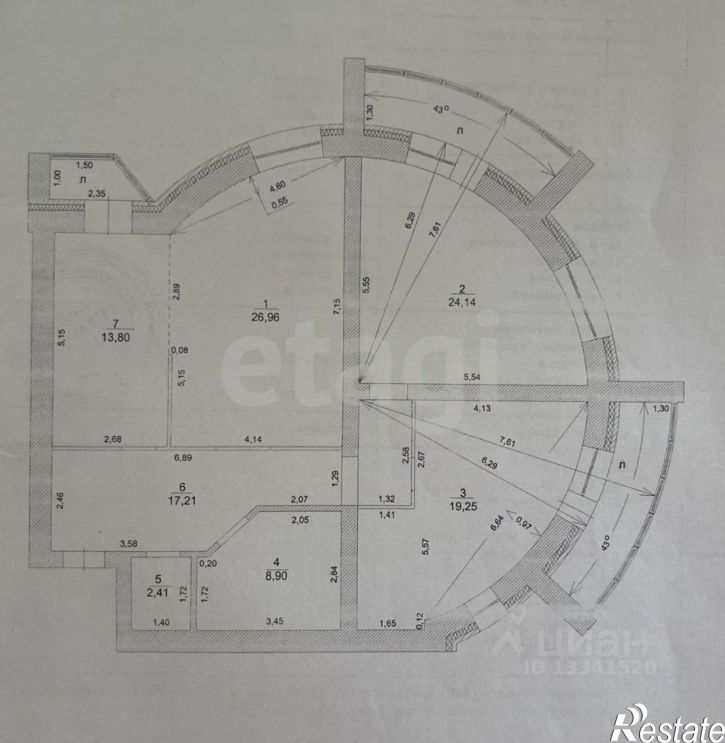 3-комн квартира пер Мира 2-й, 24,  д. 24