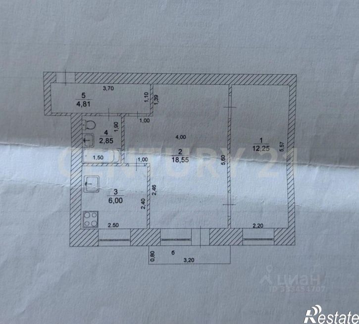 2-комн квартира улица Гончарова, 2,  д. 2