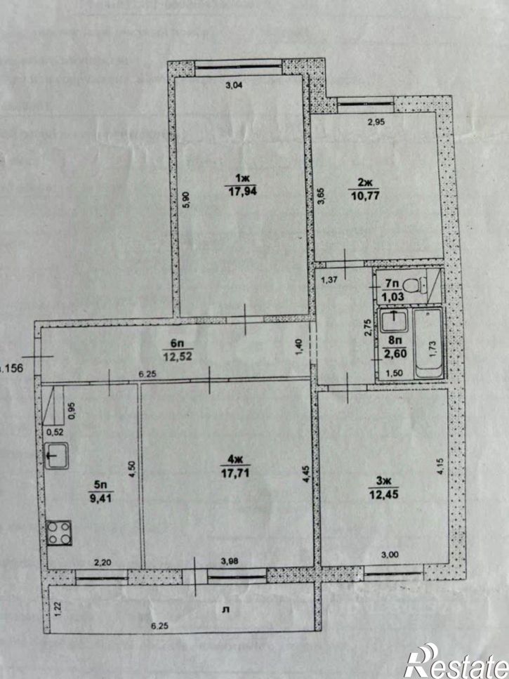 4-комн квартира улица Рябикова, 85,  д. 85