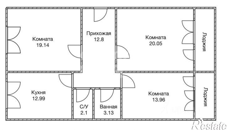 3-комн квартира улица Островского, 60,  д. 60