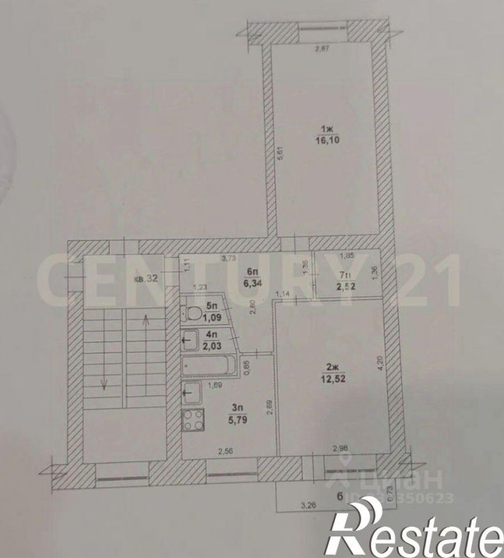 2-комн квартира улица Радищева, 179А,  д. 179А