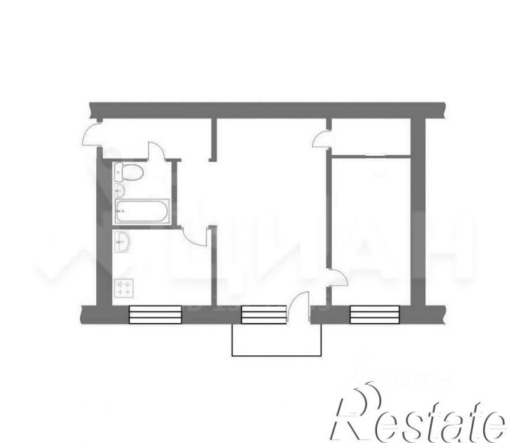 2-комн квартира улица Радищева, 179А,  д. 179А