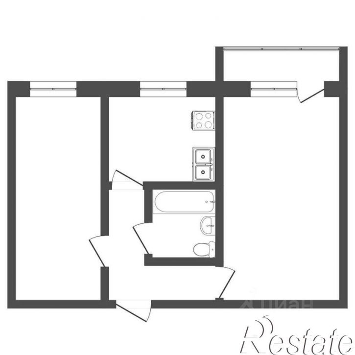 2-комн квартира Оренбургская улица, 30,  д. 30