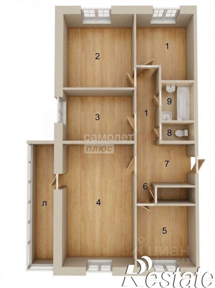 4-комн квартира Камышинская улица, 17,  д. 17