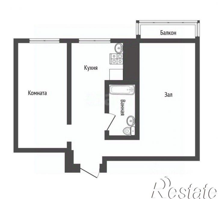 2-комн квартира Ростовская улица, 16,  д. 16
