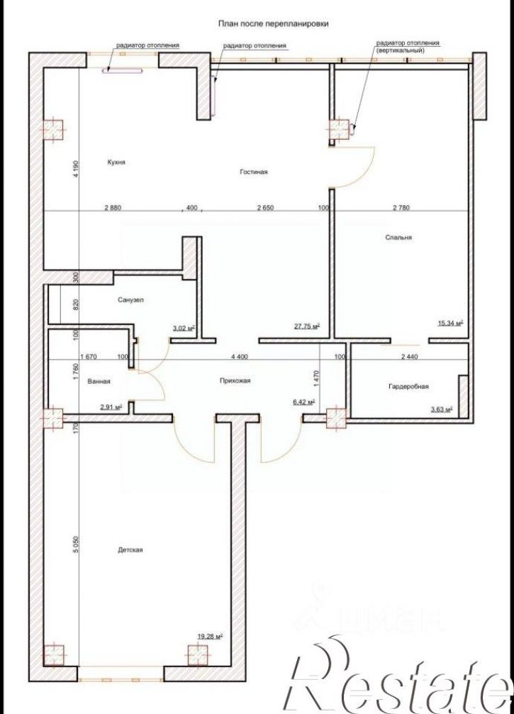 3-комн квартира проспект Ливанова, 13,  д. 13