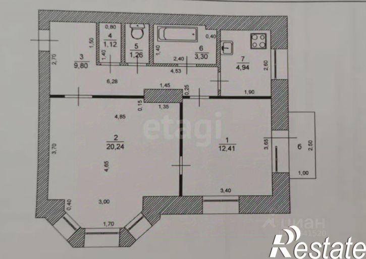 2-комн квартира Октябрьская улица, 16,  д. 16