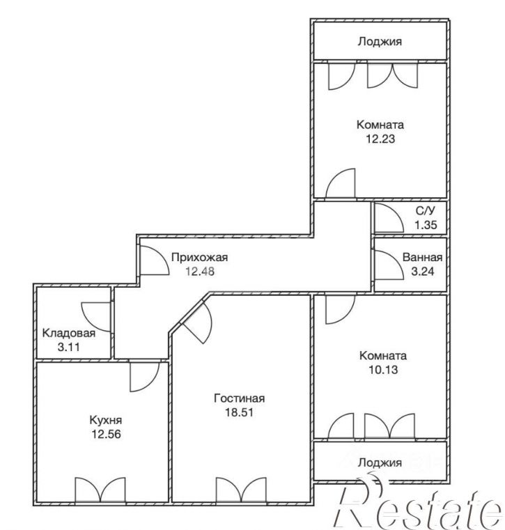 3-комн квартира улица Скочилова, 9,  д. 9