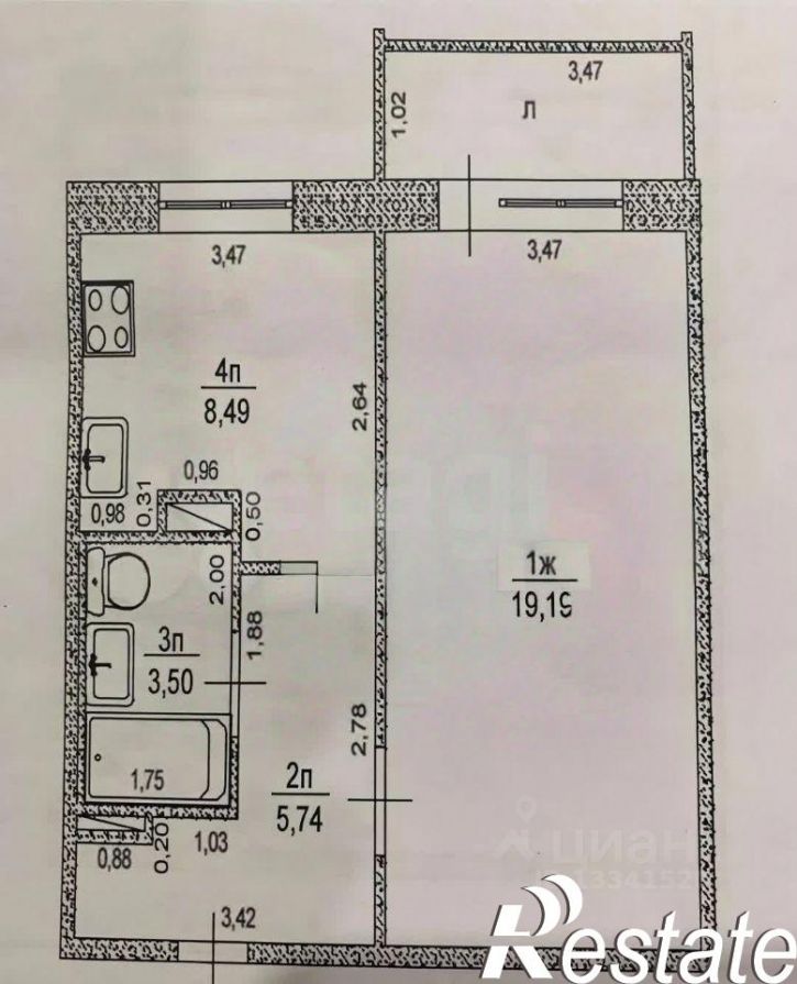 1-комн квартира бульвар Архитекторов, 7,  д. 7