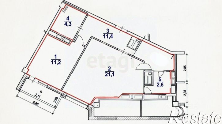 1-комн квартира Октябрьская улица, 48,  д. 48