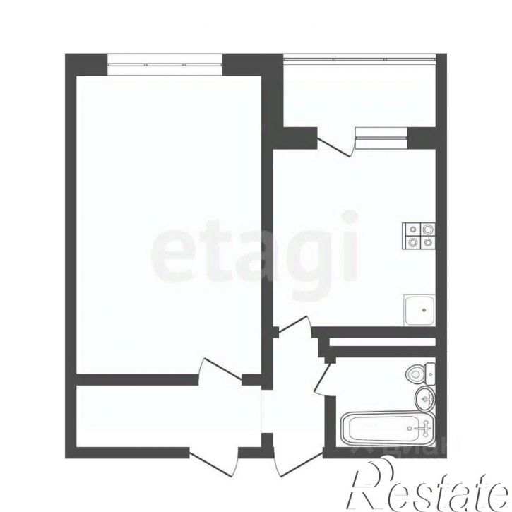 1-комн квартира Камышинская улица, 58,  д. 58
