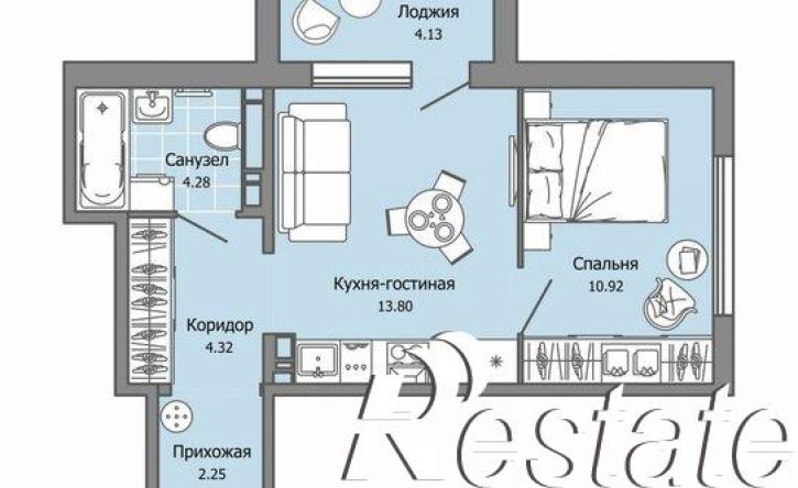 1-комн квартира в новом доме улица Шигаева, 9,  д. 9