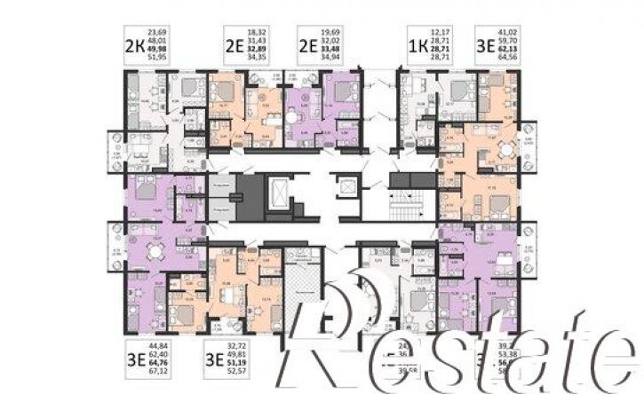 2-комн квартира в новом доме микрорайон Юго-Западный, квартал Ясново, 5