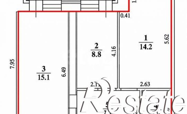 2-комн квартира Ипподромная улица, 4А,  д. 4А
