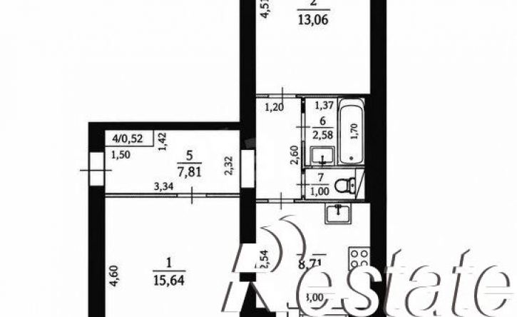 2-комн квартира улица Пожарского, 29А,  д. 29А