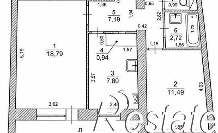 2-комн квартира улица Стасова, 11А,  д. 11А