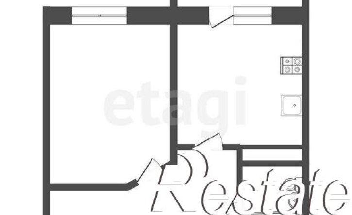 1-комн квартира улица Хваткова, 2В к1,  д. 2В к1